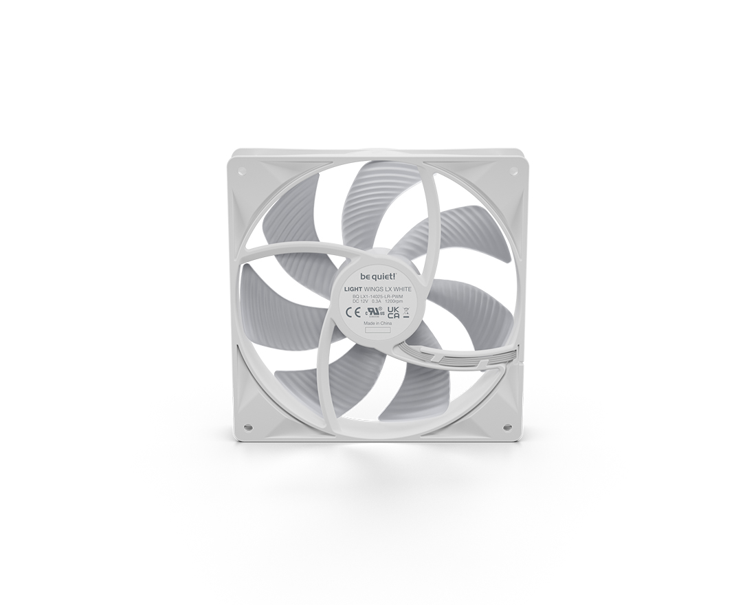LIGHT WINGS LX | 140mm PWM 3-Pack W silent essential Fans from be